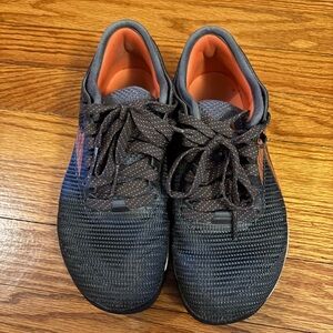 Reebok Black and Orange Athletic Shoes